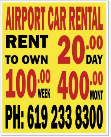 CARS FOR RENT! LOW-$25 DAY $175 WK $499 MO - automotive services