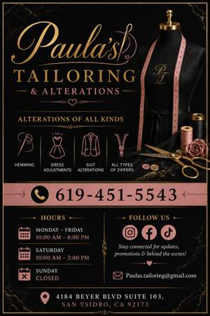 Tailor shop alteraciones de ropa - creative services