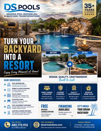 **POOL REMODELING** - Pool Resurfacing- Pebble Tech - New Plaster - household services
