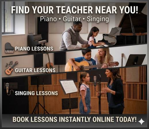 🎹Piano 🎸Guitar 🎵Singing | Find Lessons Near You! - lessons &amp; tutoring