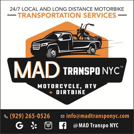 Motorcycle Towing - MAD Transpo NYC - automotive services