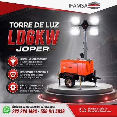 TORRE DE ILUMINACION LD6KW JOPER - tools - by owner