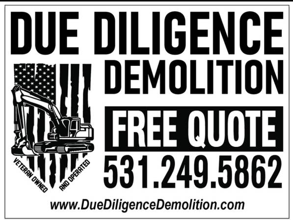 Demolition Contractor; Veteran Owned &amp; Operated; Due Diligence Demolition LLC - small biz ads