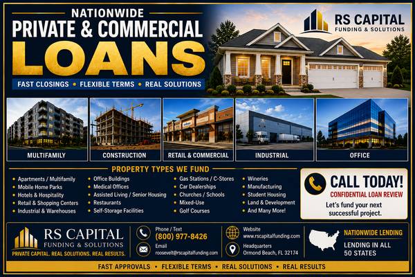 NATIONWIDE PRIVATE LOANS - INVESTORS ONLY - financial services