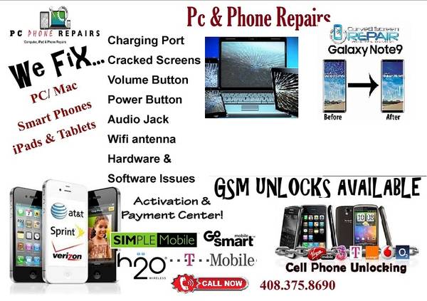 WE SALE UNLOC PHONES,FIX IPHONE,SAMSUNG,MOTO SCREEN ,BATERY,PORT CALL - cell phone / mobile services