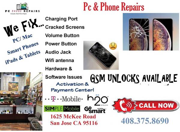 WE SALE UNLOC PHONES,FIX IPHONE,SAMSUNG,MOTO SCREEN ,BATERY,PORT CALL - cell phone / mobile services