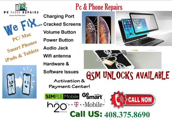 WE SALE UNLOC PHONES,FIX IPHONE,SAMSUNG,MOTO SCREEN ,BATERY,PORT CALL - cell phone / mobile services