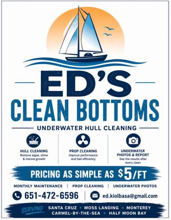 Boat Hull Cleaning Service - Ed's Clean Bottoms - marine services