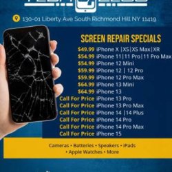 iPhone 14 13 12 11 X 8 7 6S Plus LCD Screen Replacement Repair $19.99 (New York, Queens, Brooklyn, Bronx)