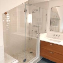 Custom Shower glass installation